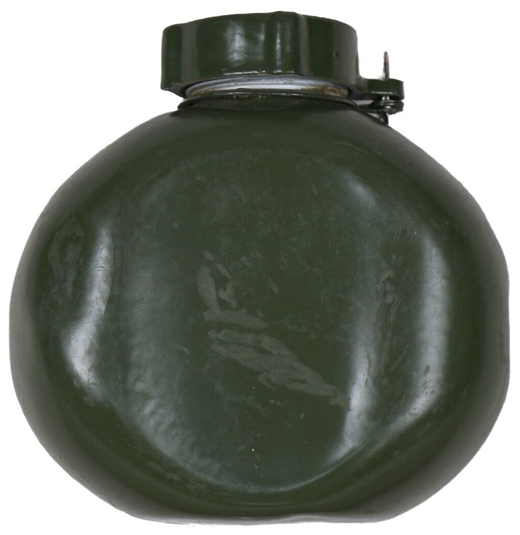 Hungarian M70 Canteen OD Green Drinking Flask Water Bottle Metal Hydration Pack