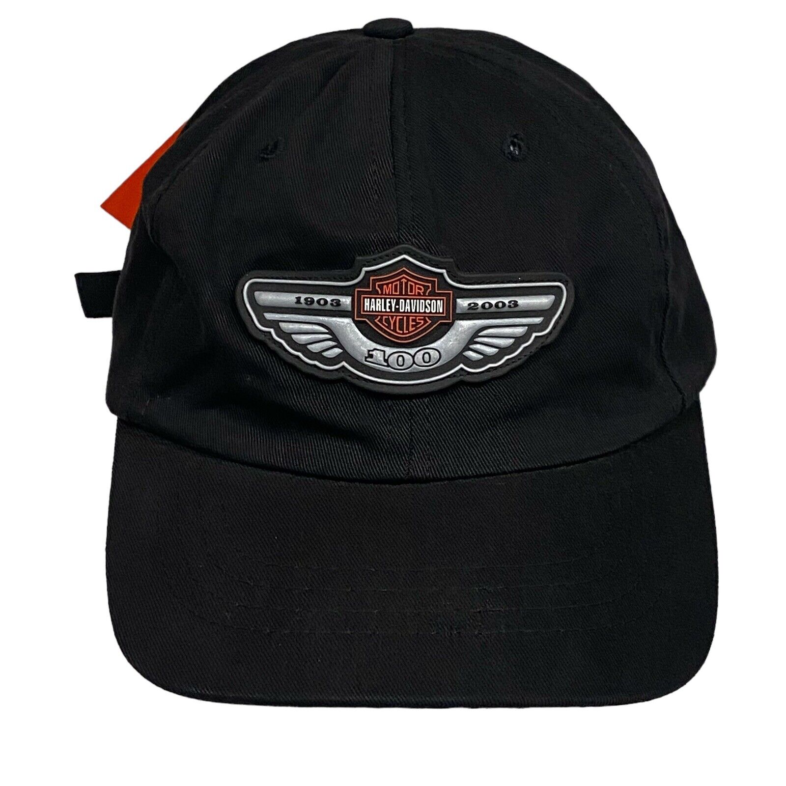 Vintage Harley Davidson Hat 100th Year Anniversary Baseball Cap 2003 Black NOS