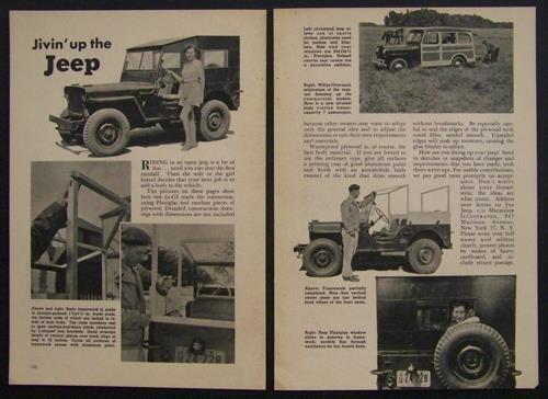Willys Ford Army Jeep Conversions 1946 post WWII vintage pictorial