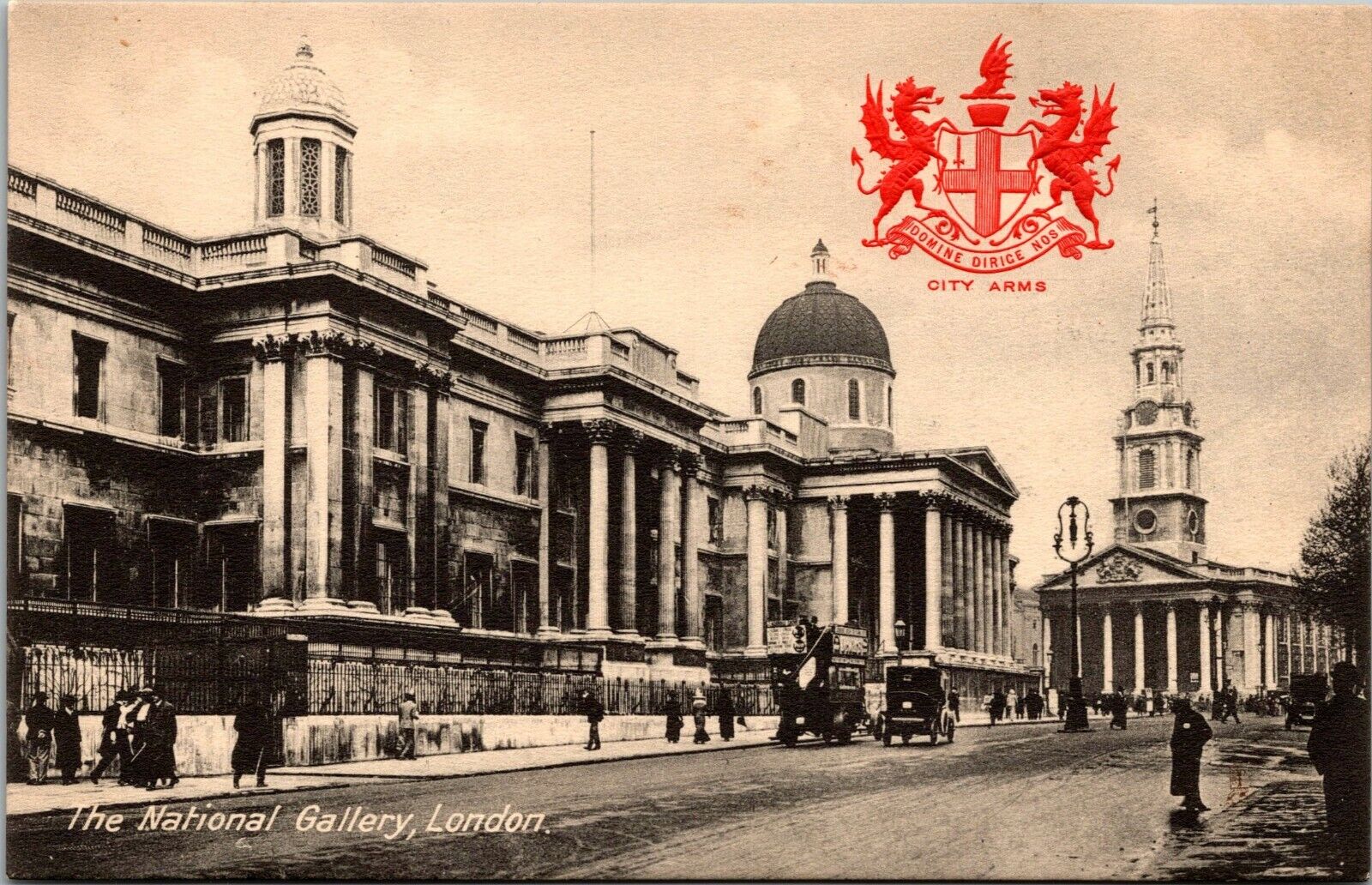 The National Gallery, London by H.B. Wimbush Tucks Postcard