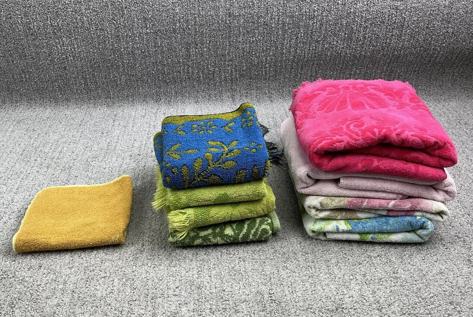 VTG Towels Fieldcrest, Cannon, St Marys, ODundee, Fashion Manor USED Mixed Lot