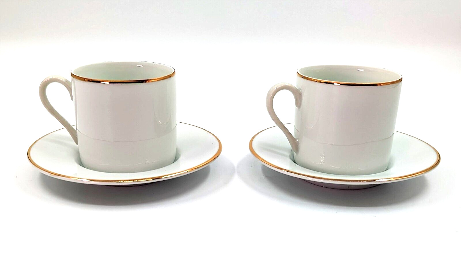 Set of 2 Tiffany & Co. Demitasse Espresso Cups & Saucers, TIC10, VG Cond.