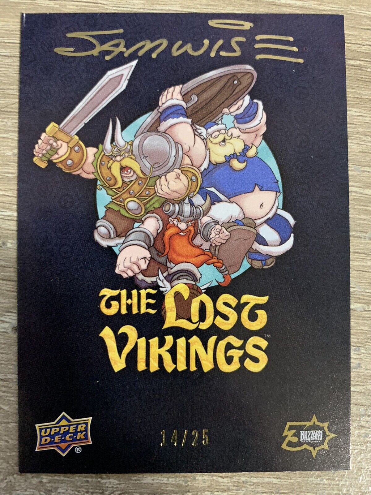 The Lost Vikings L-1A Blizzard Upper Deck Numbered 14/25 Samwise WoW TCG