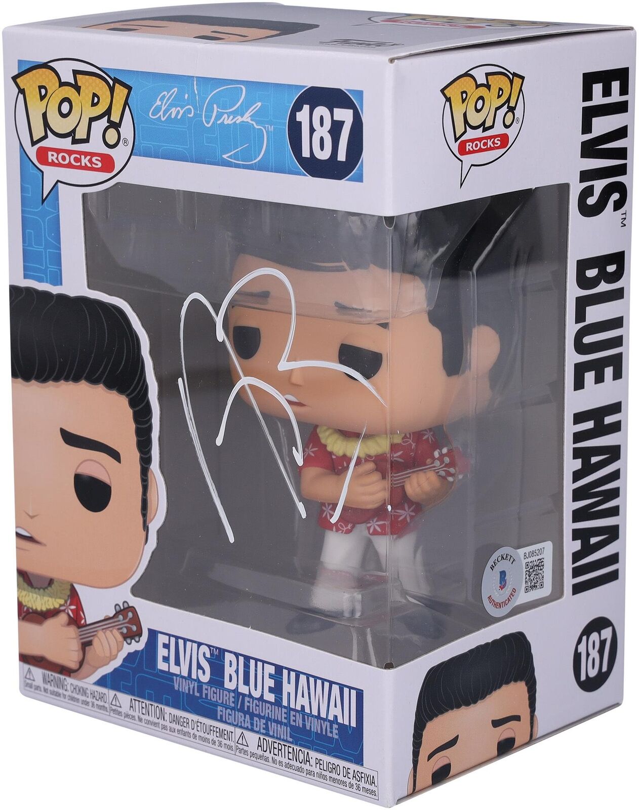 Austin Butler Elvis Autographed Blue Hawaii #187 Funko Pop Figurine BAS