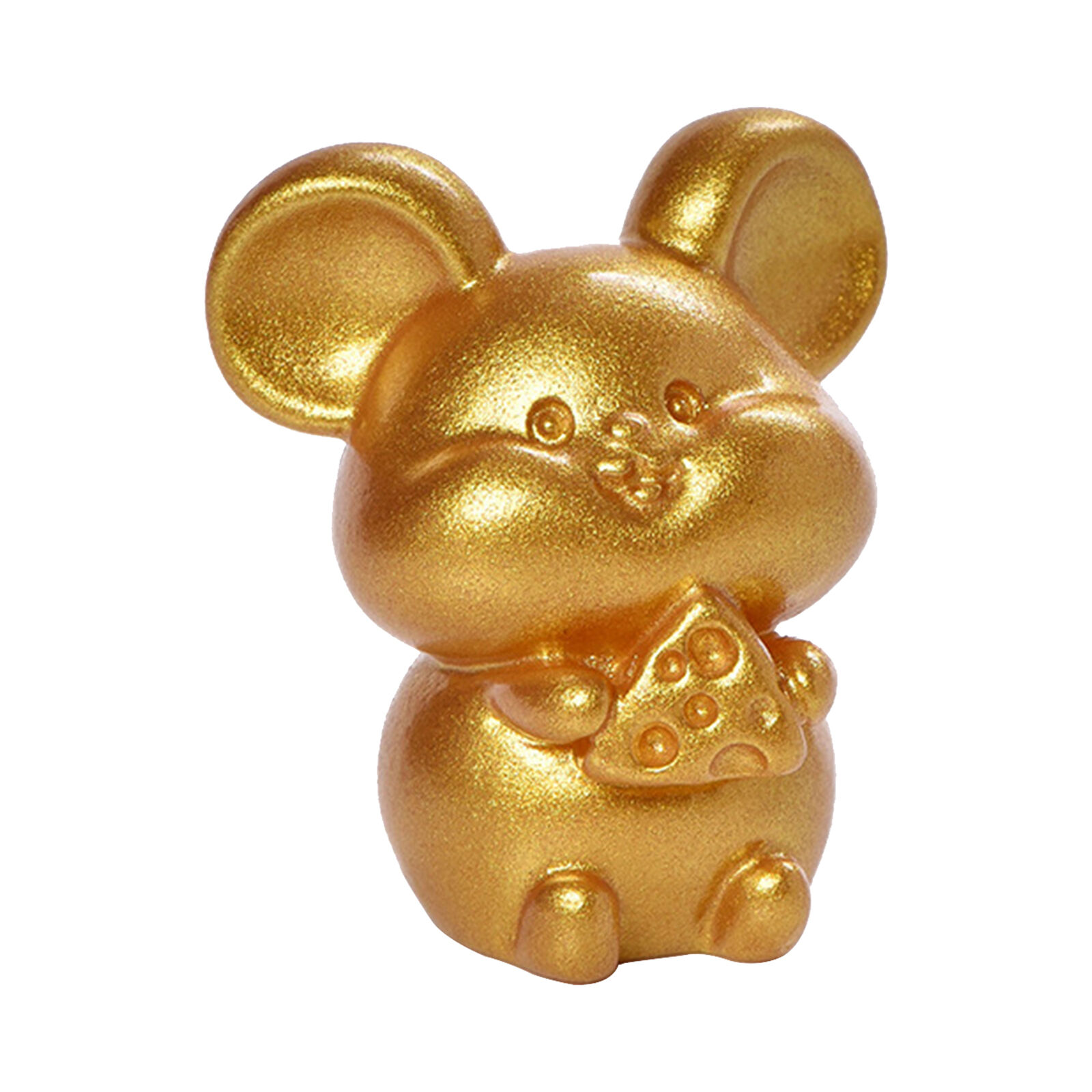 Zodiac Figurines Golden Resin Miniature Animals Lucky Decoration, Sculpture