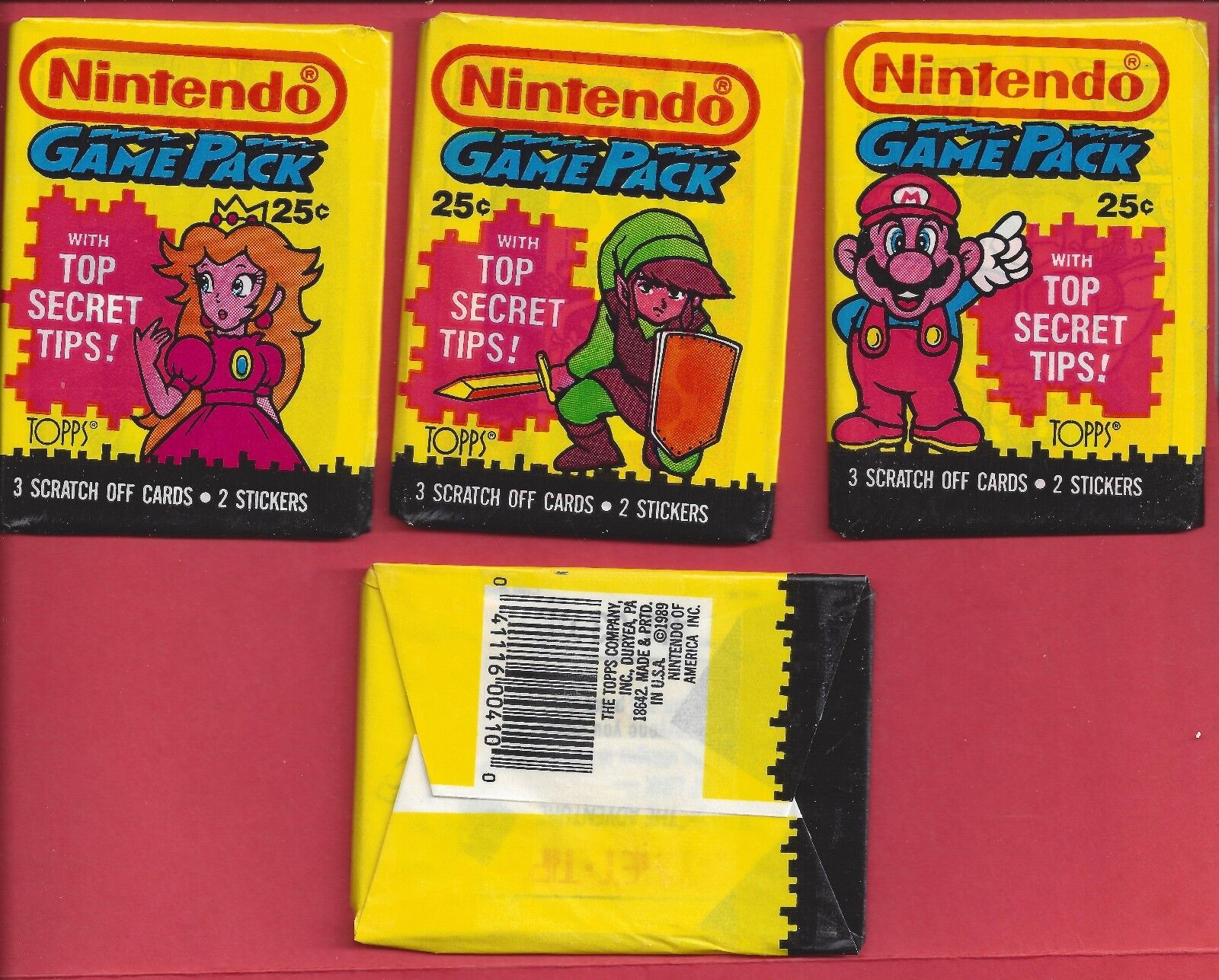 1989 Topps Nintendo Game Pack (SINGLE) Wax Pack