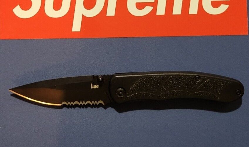 Discontinued Benchmade Heckler Koch P30 Assist Knife Black Rare Awesome Knife
