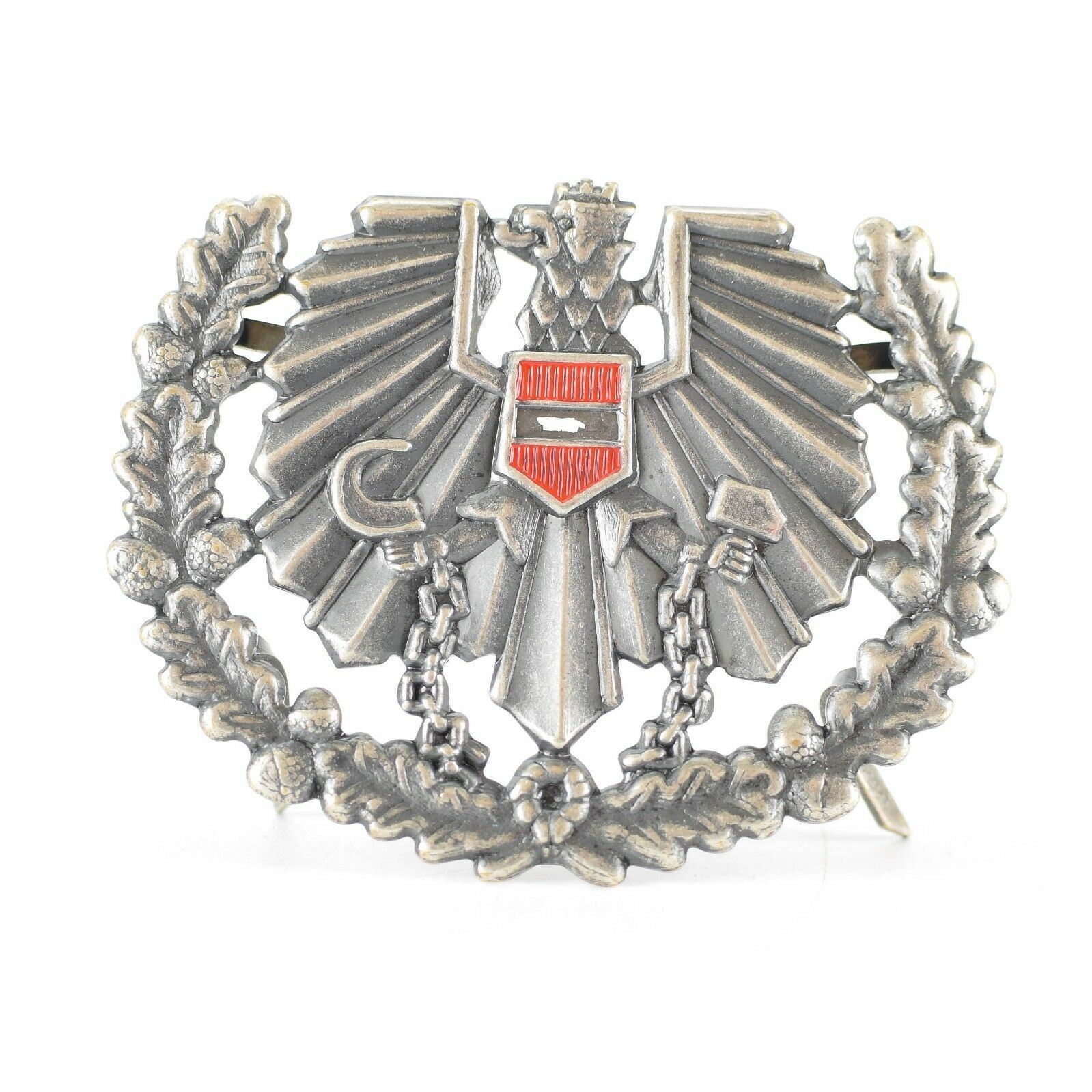 Genuine Austrian Army Eagle Hat Cap Beret Pin Badge Cockade Military Austria