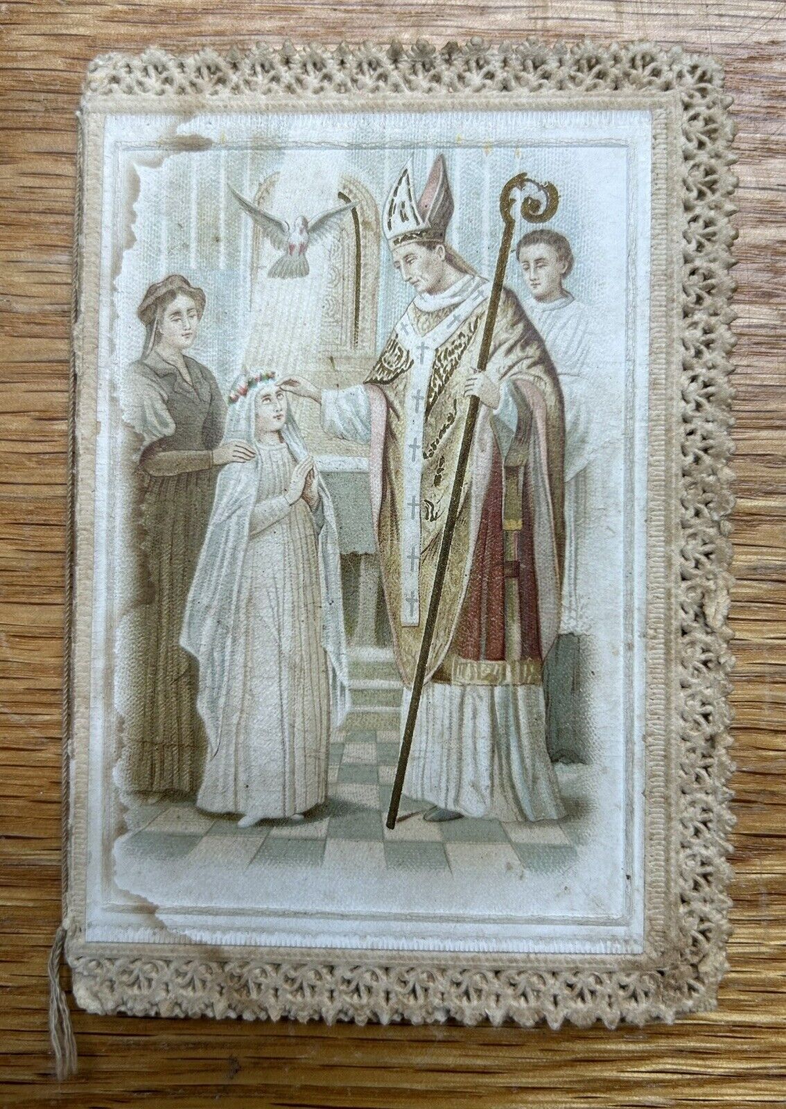 Vintage Czechoslovak Conformation Prayer Priest Card Booklet 1898 Christianity