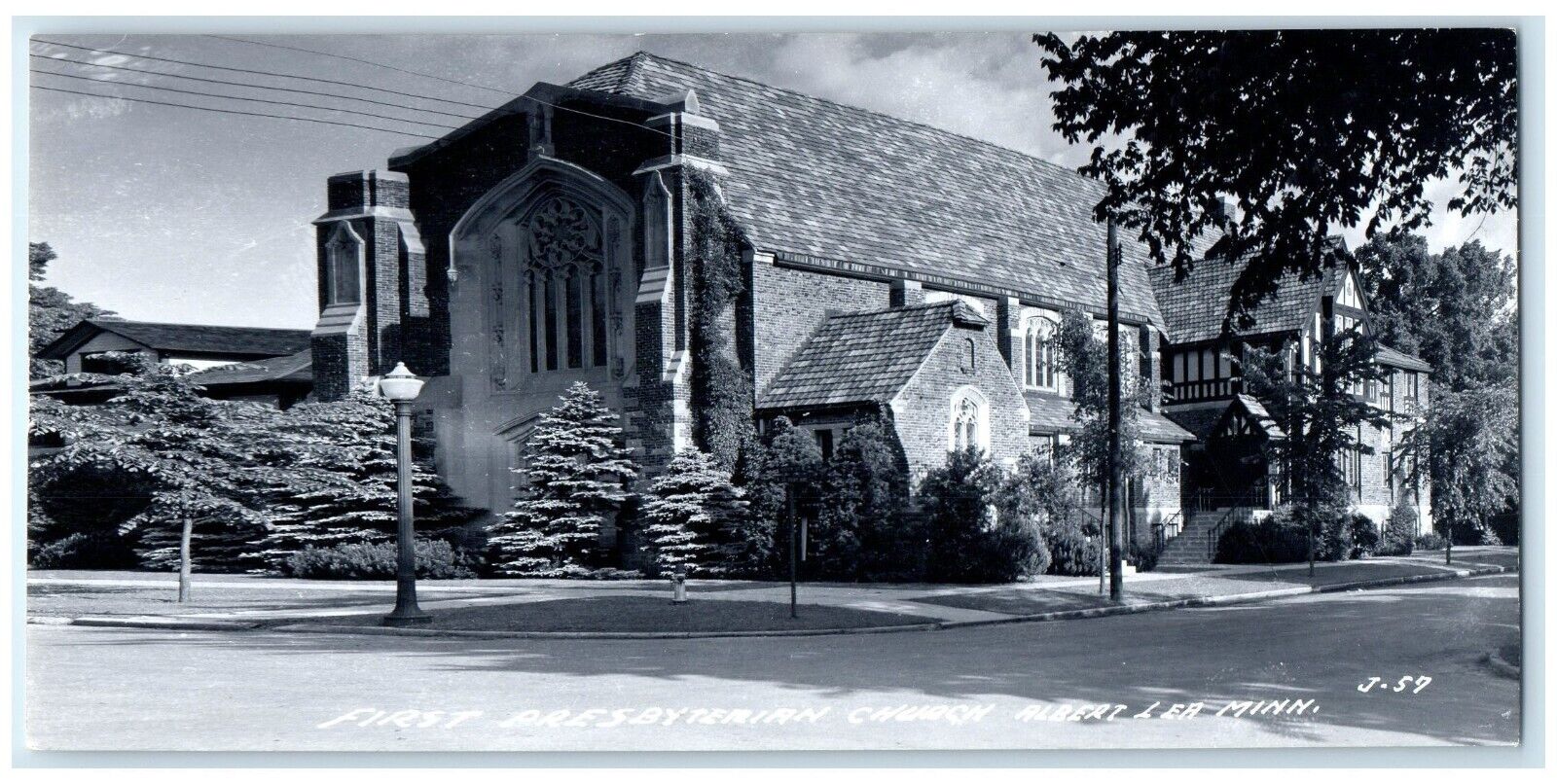 c1950's First Presbyterian Church Albert Lea Minnesota MN RPPC Photo Postcard