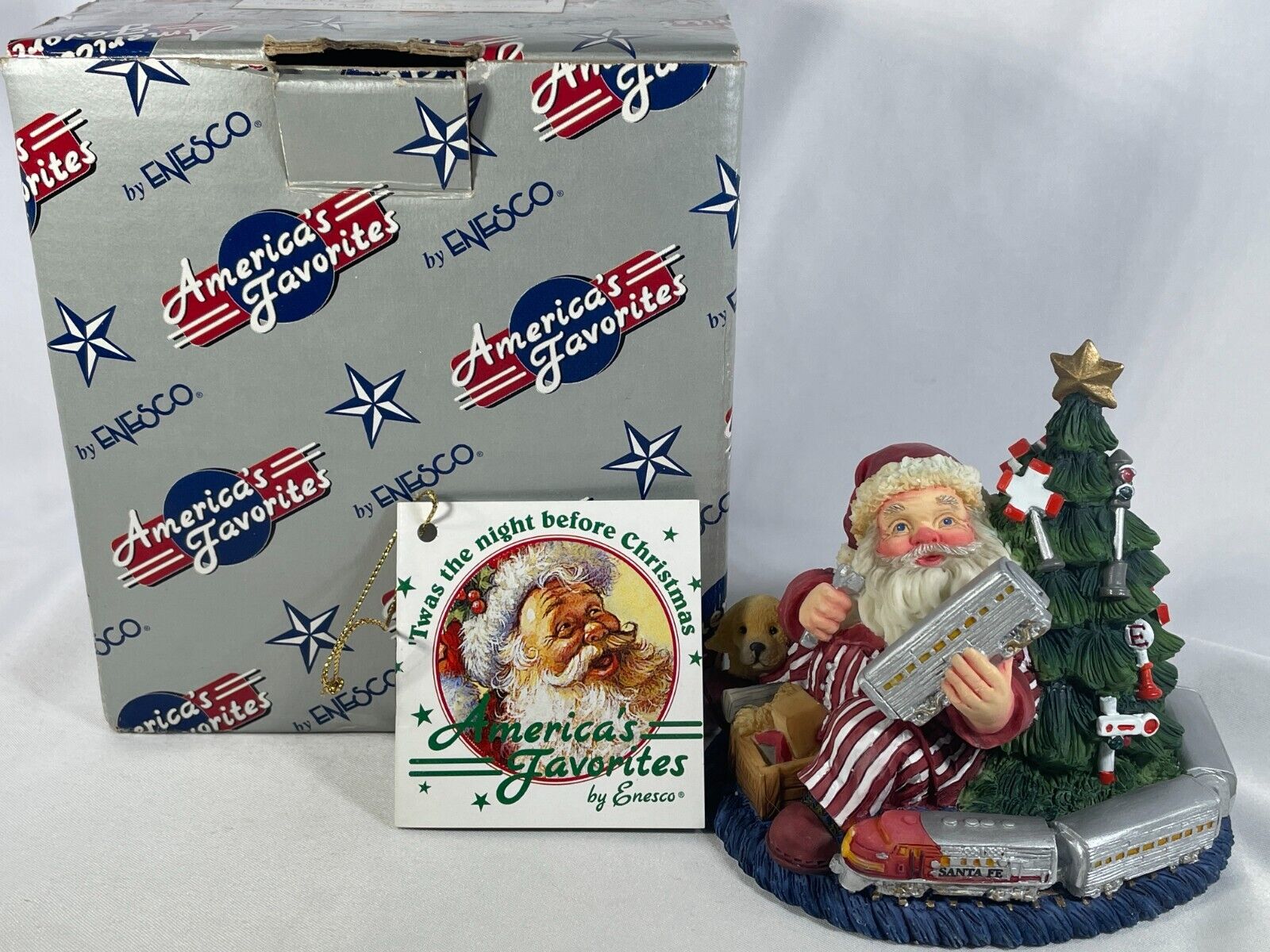 Enesco America's Favorites Santa w/ Lionel Toy Trains Figurine 548154L - Collect