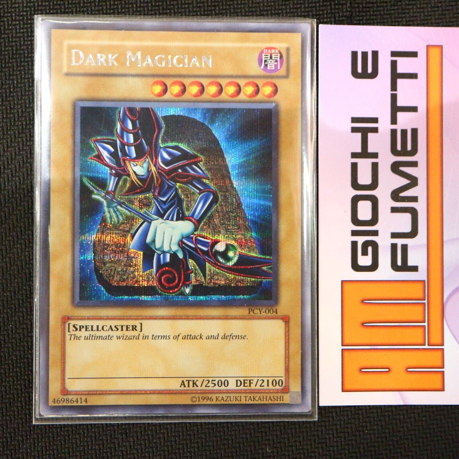 DARK MAGICIAN in English YUGIOH rare PARALLEL yu-gi-oh A REAL DEAL