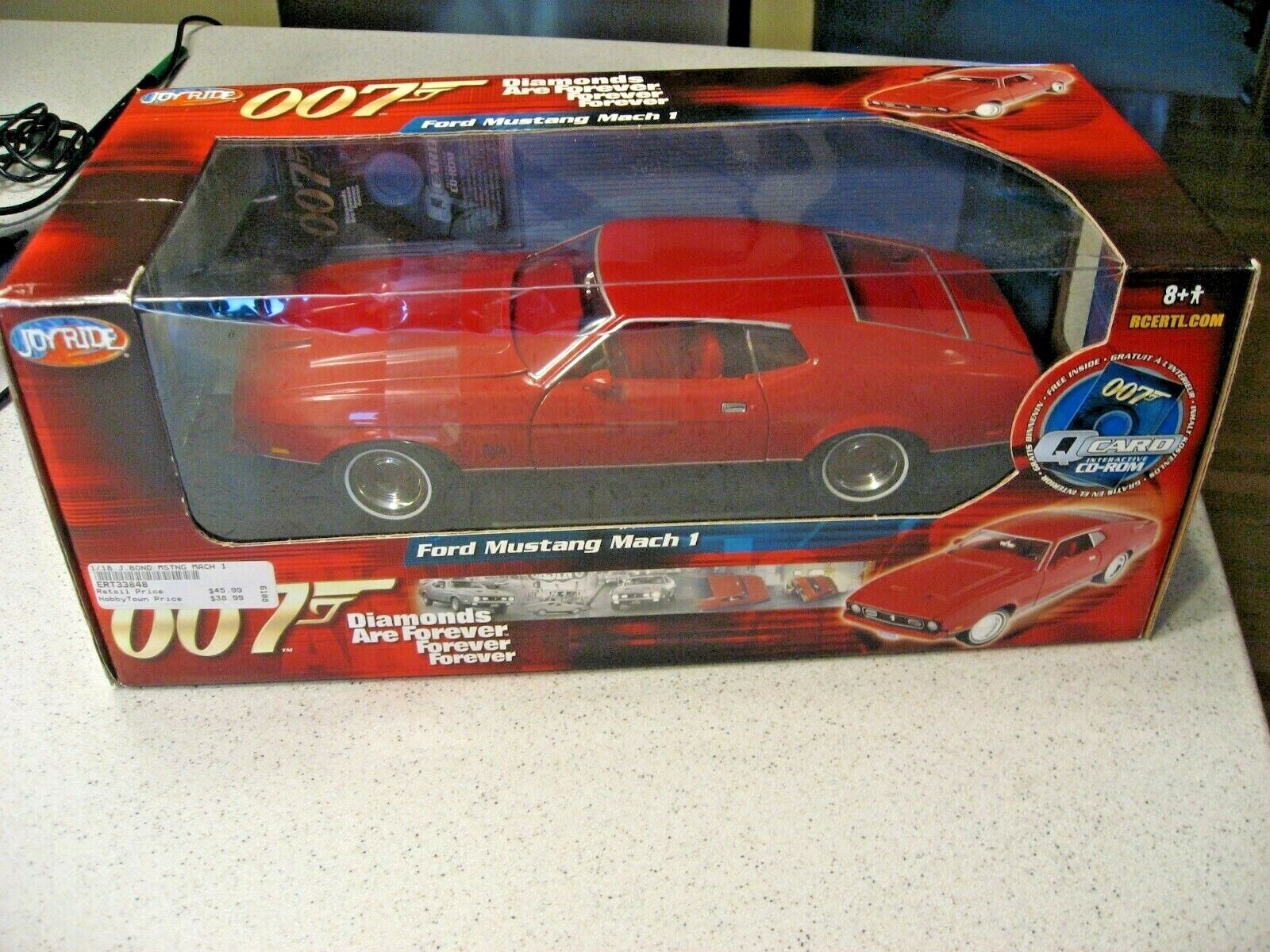 Joyride RC2 ERTL 1:18 James Bond 007 Diamonds are Forever Ford Mustang Mach 1