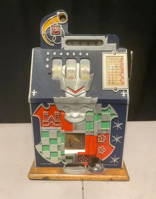Antique VTG Mills Novelty Castle 25c Slot Machine Works