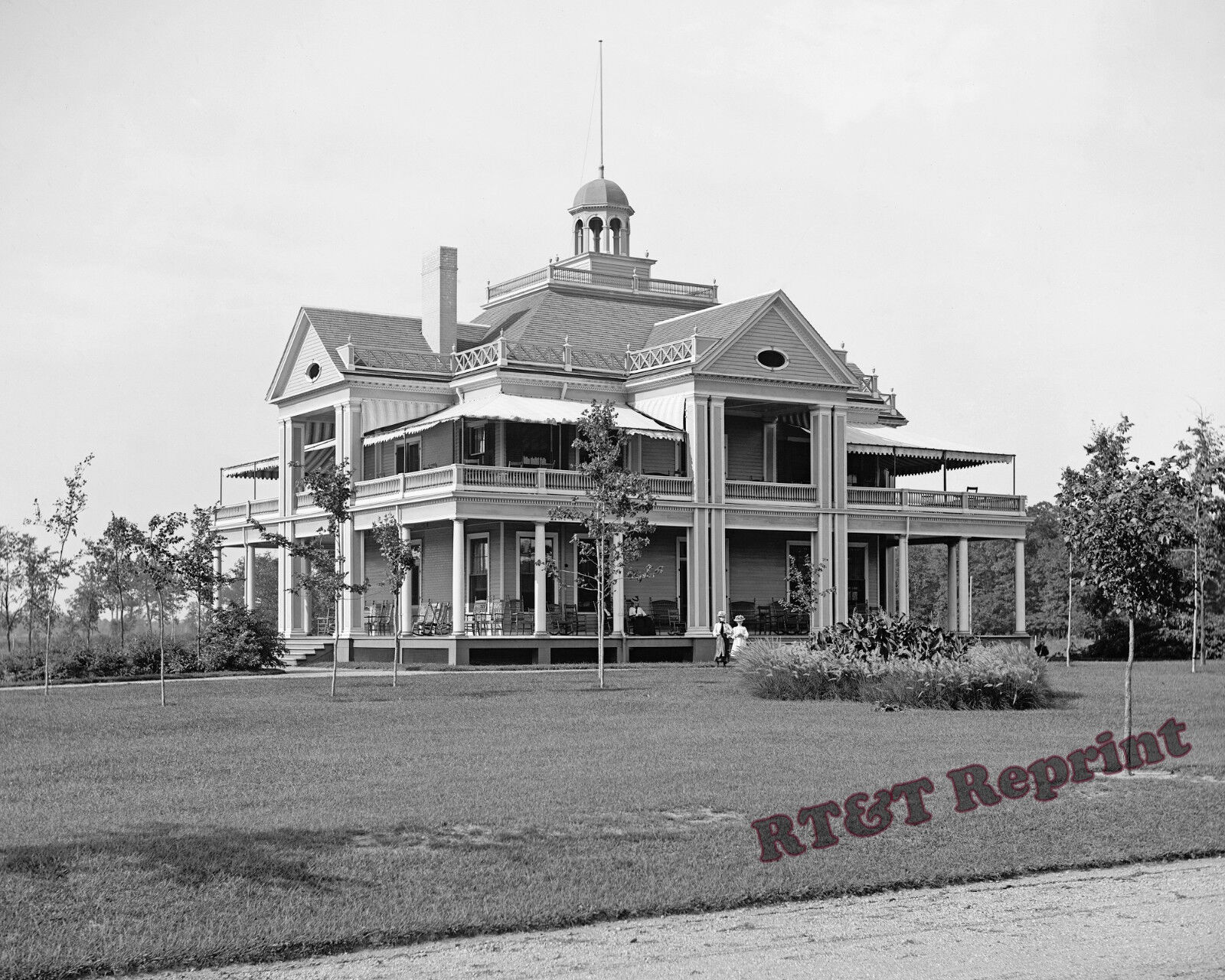 Photograph of Palmer Park Casino  Detroit  Michigan Year 1895 8x10