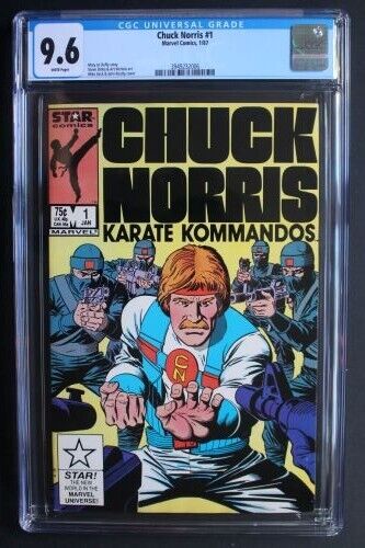 CHUCK NORRIS Karate Kommandos #1 Marvel 1987 Animated TV CARTOON Ditko CGC 9.6