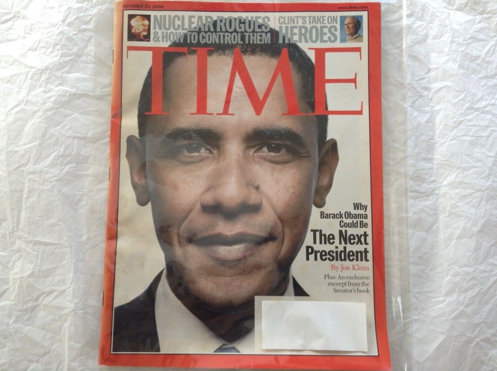 Time Magazine October 23, 2006 “Why Barack Obama Could Be The Next President