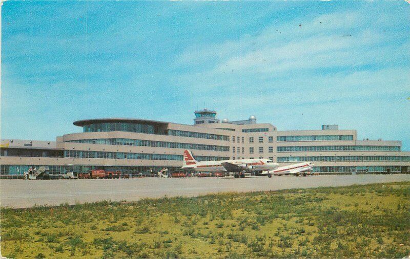 Ansco Pittsburgh Municipal Airport Pennsylvania 1954 Postcard Wonday 21-323