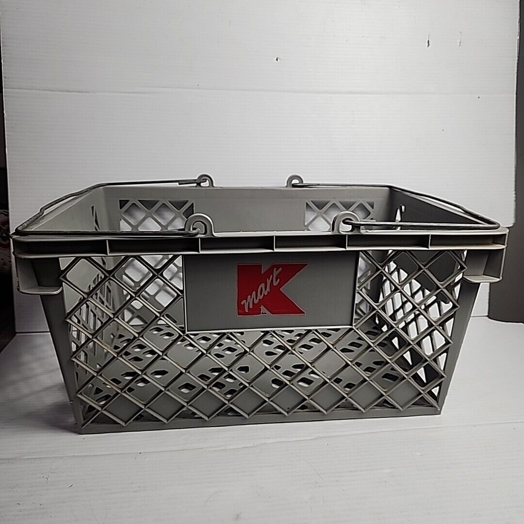 Vintage Kmart Shopping Basket Early 1990s Rare Carrying Cart