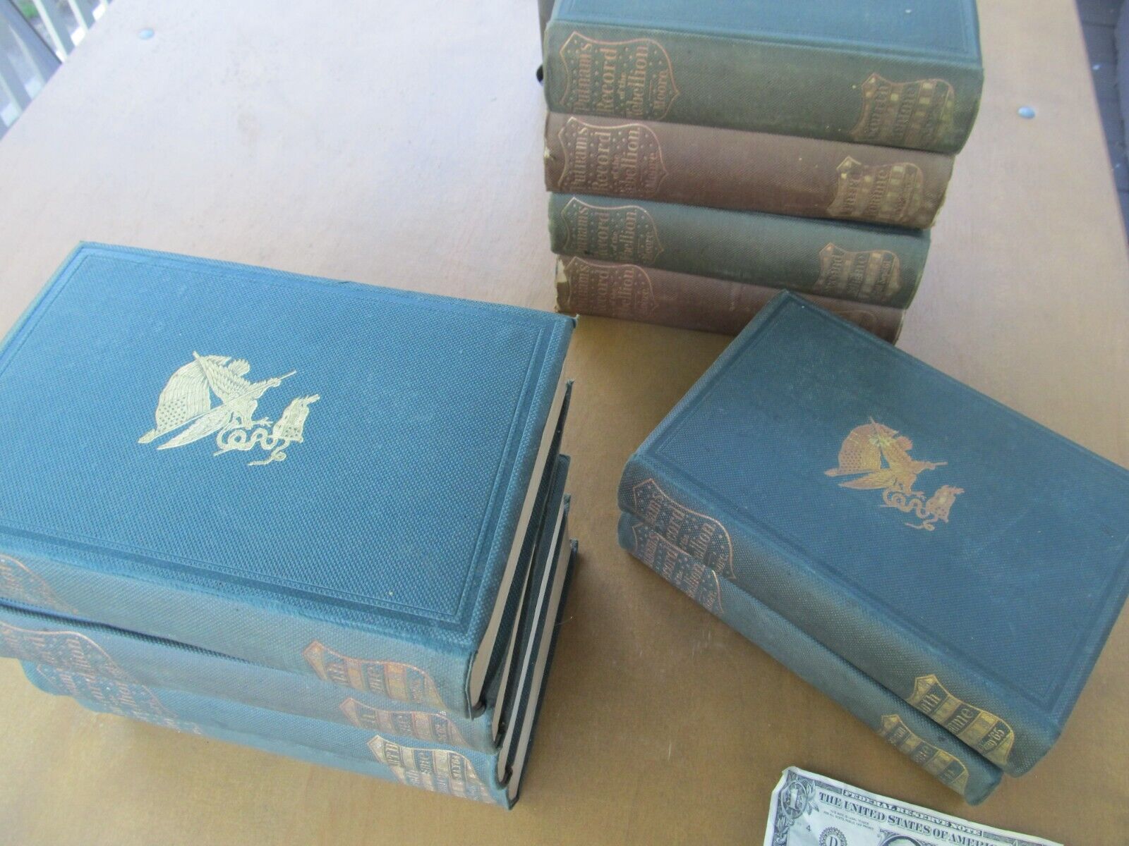 Rare COMPLETE 10 Vol 6000 PG Putnam CONTEMPORARY 1861 Civil War History Book Set