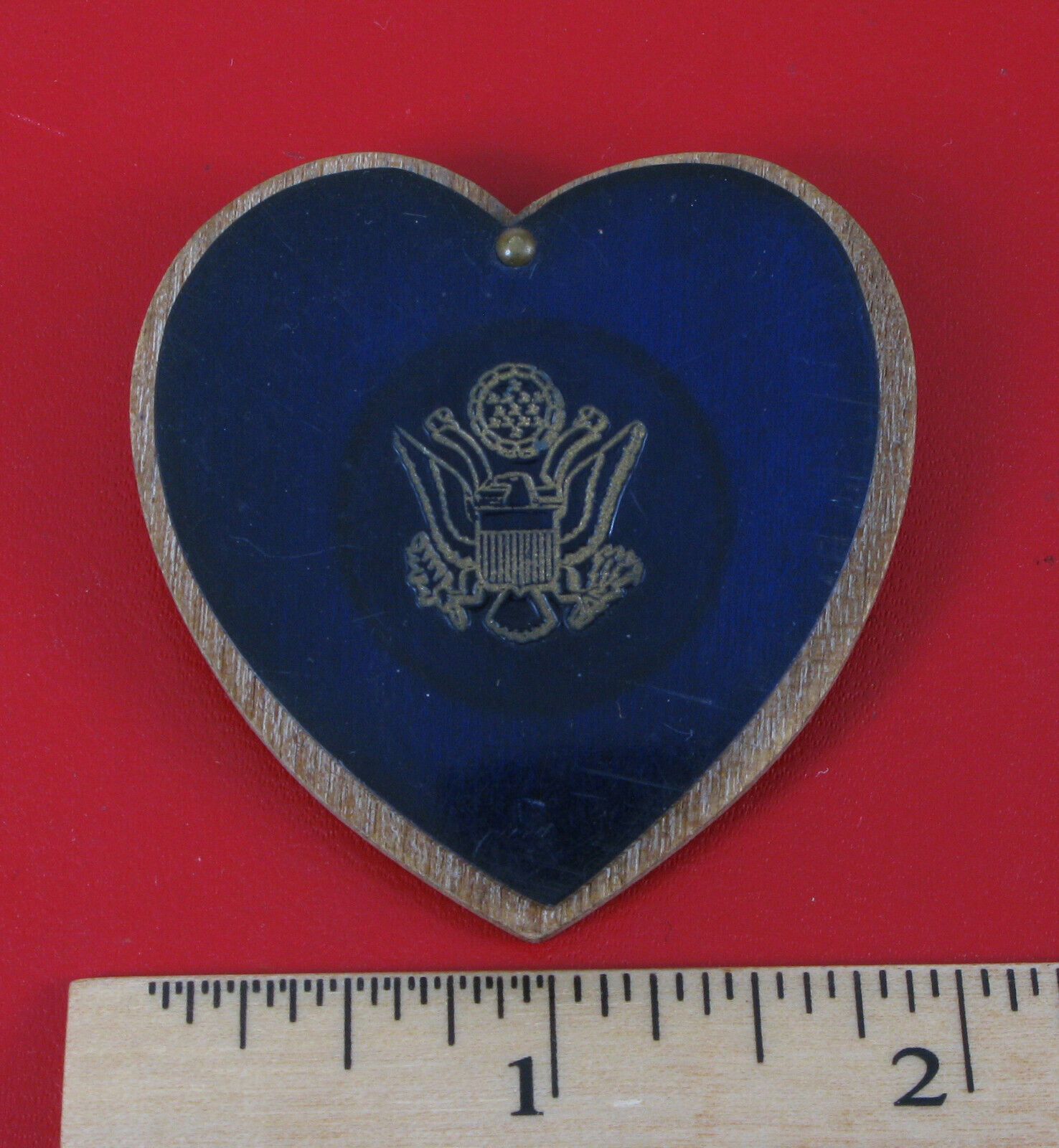  ORIGINAL WWII ARMY SWEETHEART HEART BROOCH PIN 