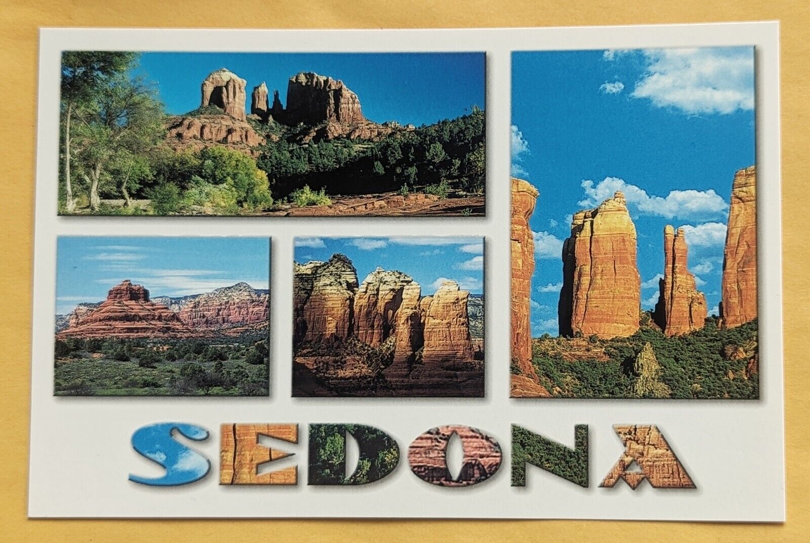  Postcard AZ: Sedona. Arizona Desert.