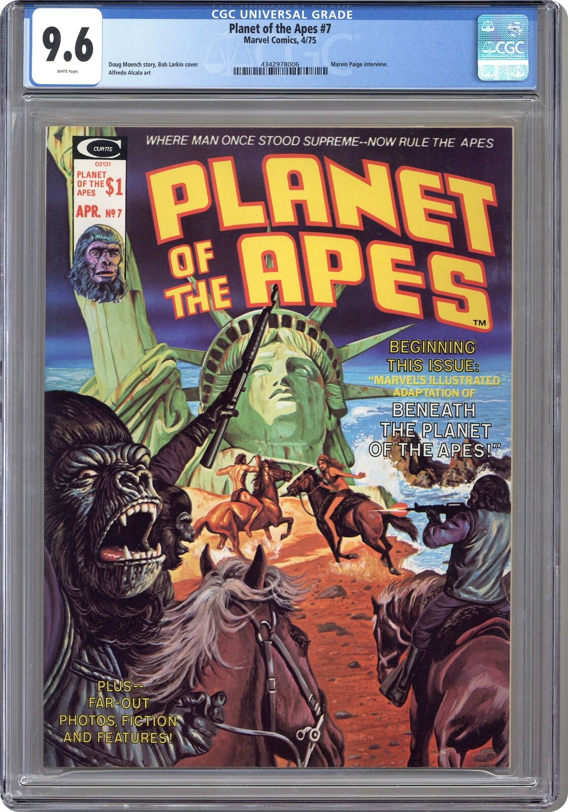 Planet of the Apes Magazine #7 CGC 9.6 1975 4342978006