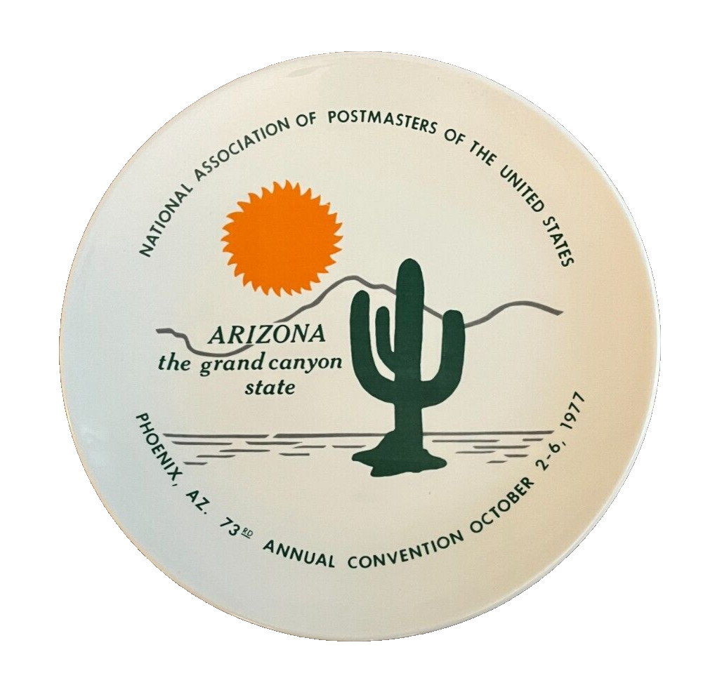 Nat. Assoc. Postmasters Annual Convention Plate, Phoenix, Arizona, 1977