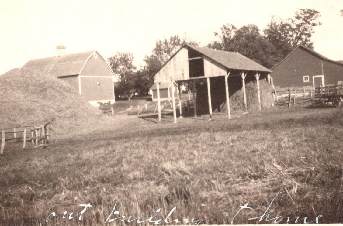 RPPC Out Building Farm Home MAPLE PLAIN Minnesota ANTIQUE Postcard AZO 1904-1918