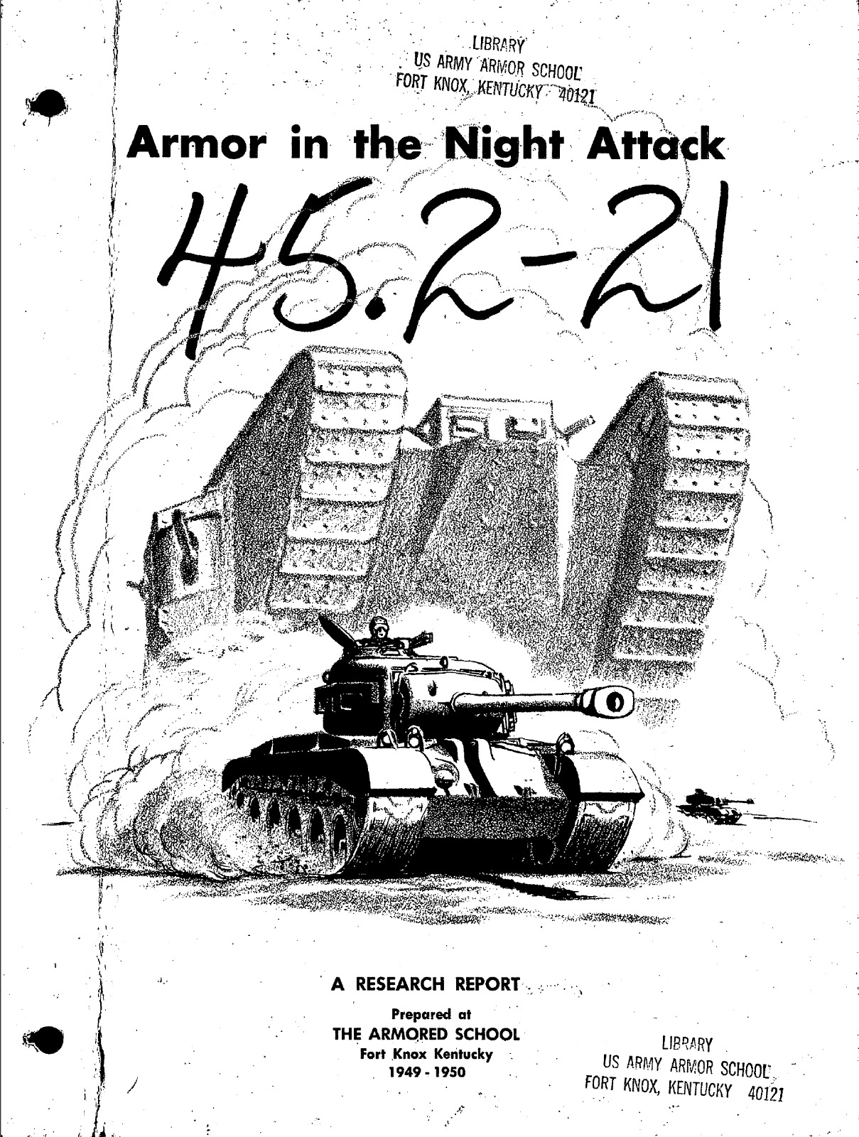 76 Page Armor In The Night Attack 4th & 10th Armored Division Study on Data CD