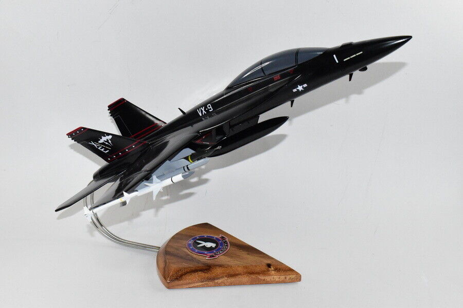 VX-9 Vampires Vandy-1 (2023), FA-18F, 18in Mahogany Model