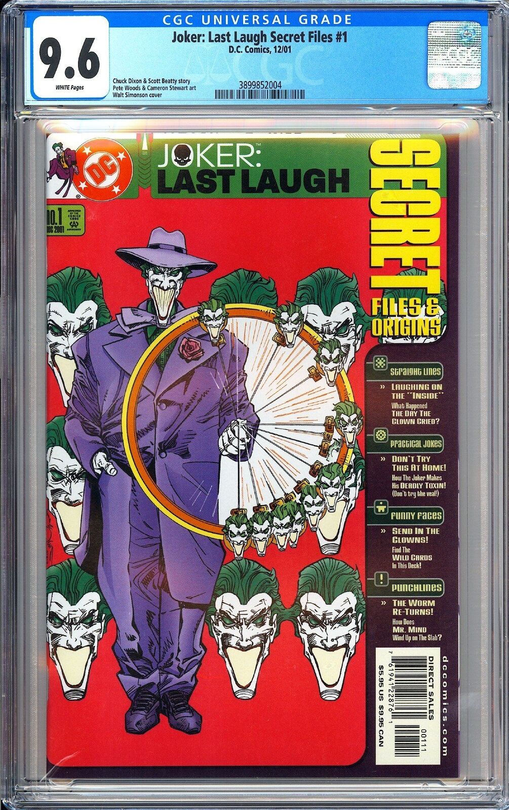 Joker Last Laugh Secret Files and Origins #1 CGC 9.6 2001 3899852004