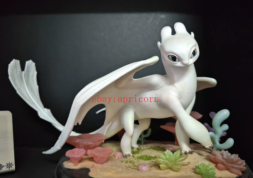 GammaStudio How to Train Your Dragon Light Fury Statue Resin Painted Collectible
