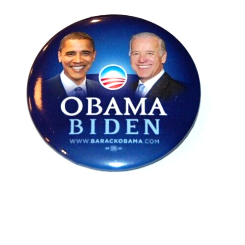 2008 BARACK OBAMA JOE BIDEN campaign pin pinback button political president
