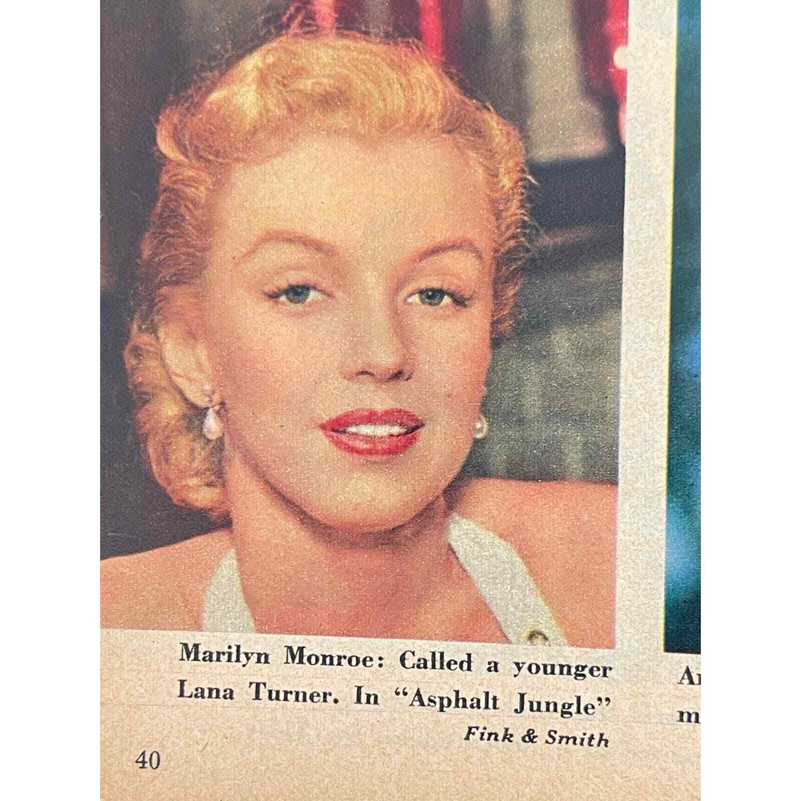 Photoplay Magazine August 1950 Esther Williams, Marilyn Monroe, Brando