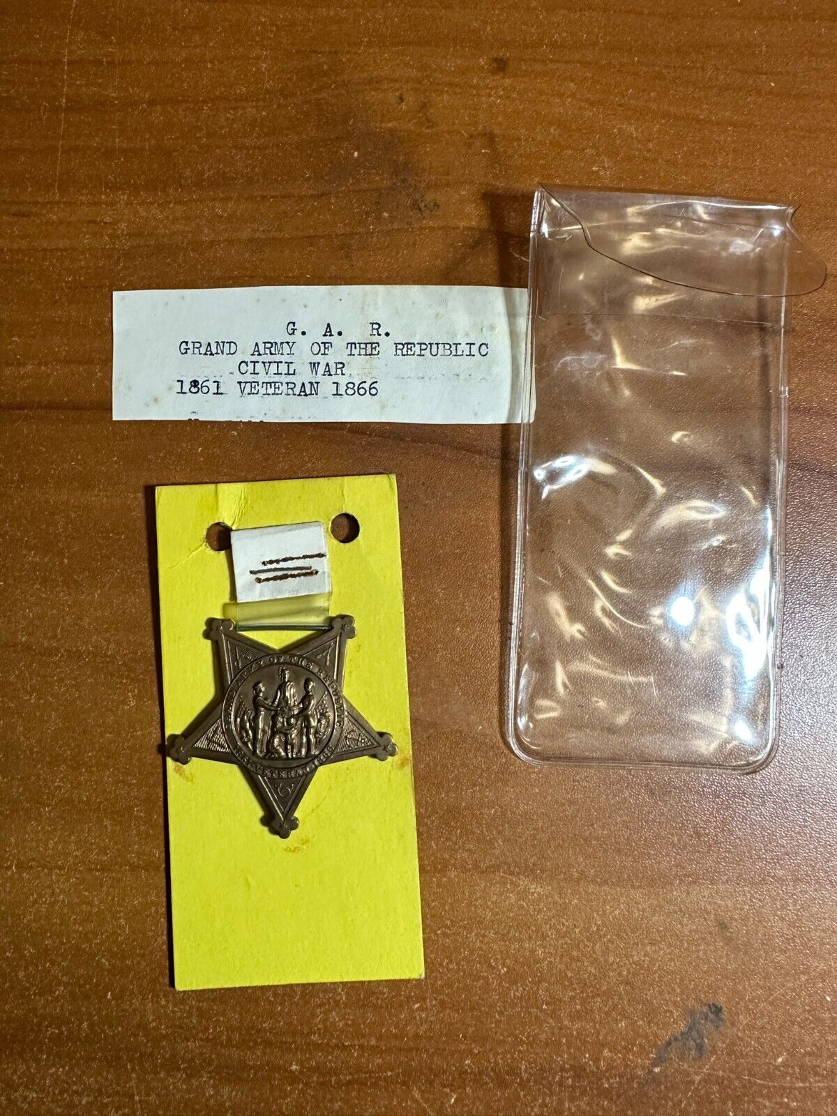 Antique G.A.R. Civil War Veteran Membership Medal Numbered