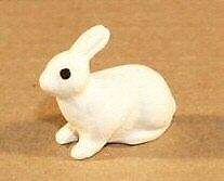 Ceramic Rabbit Figurine White 1.0\