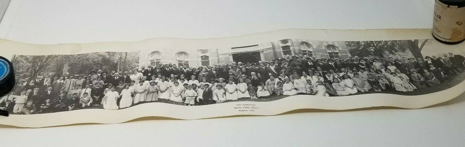 Marine Public School 50th Anniversary 1924 Antique Large Rollout Photograph