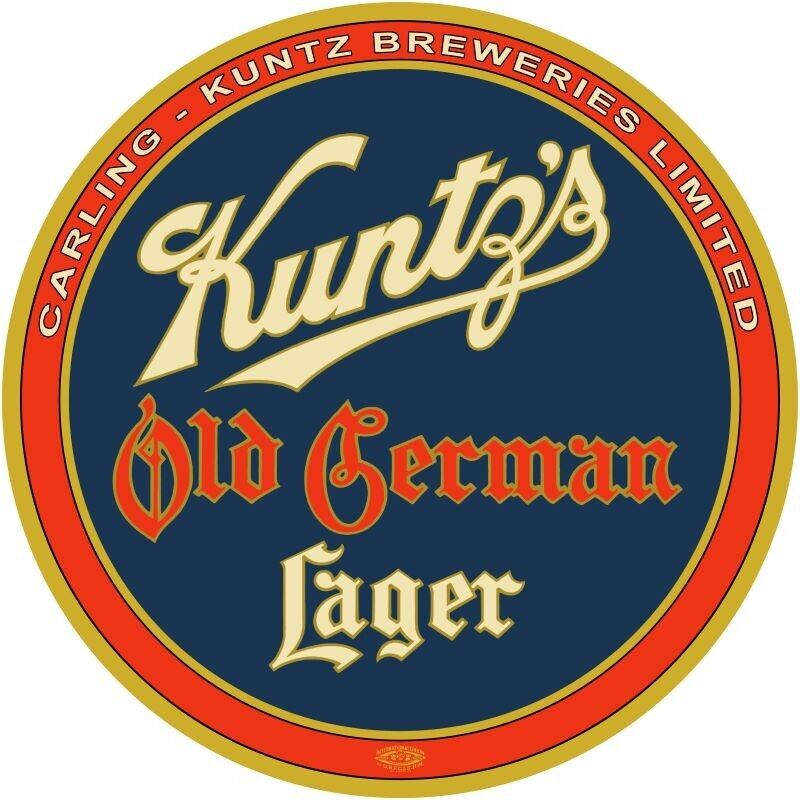 Kuntz\'s Old German Lager Beer ONT. CANADA NEW Sign 18\