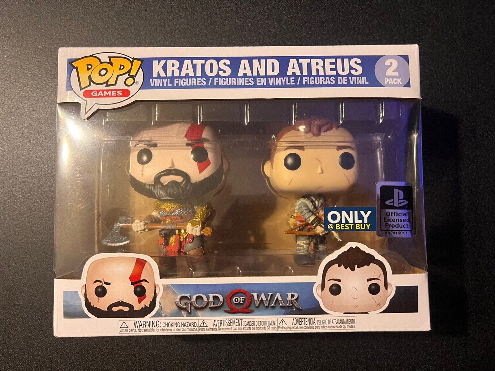 Funko Pop Games God of War Kratos & Atreus 2 Pack Best Buy Exclusive