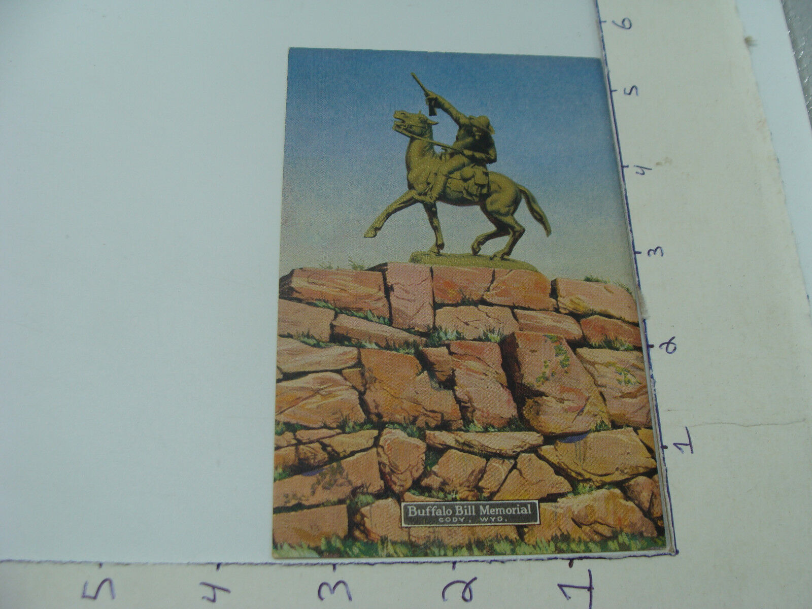 vintage Post Card -- BUFFALO BILL Memorial CODY WHY. 