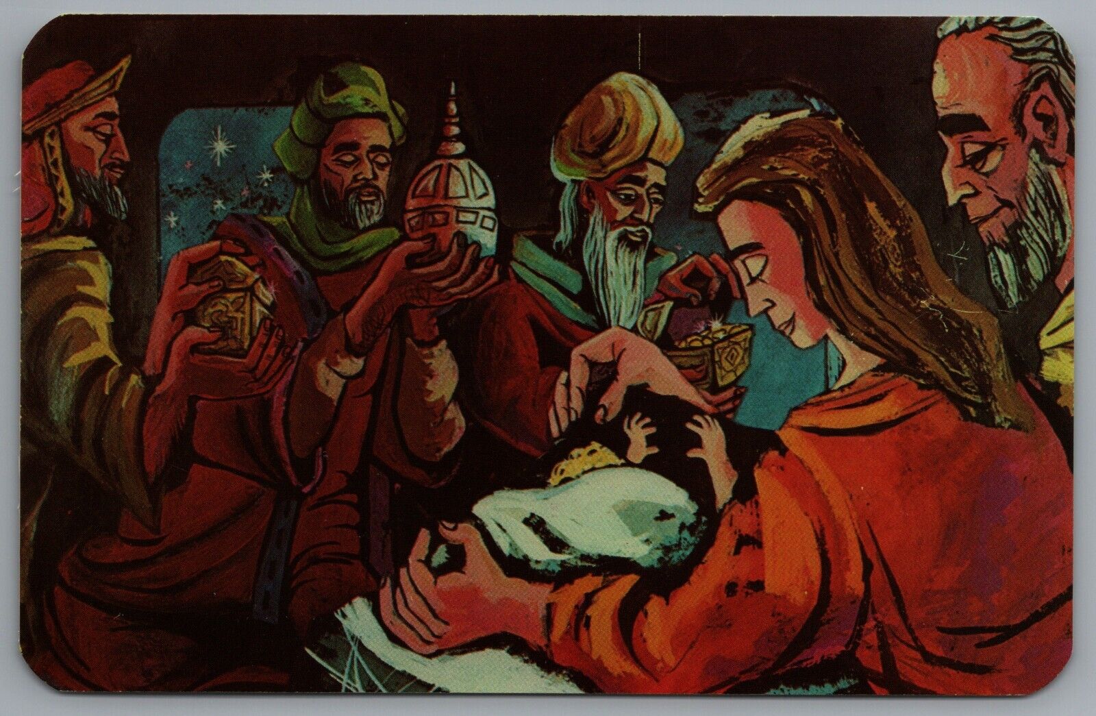 The Song of Christmas Scene Three Wise Men Kings Magi Nativity 16mm Film c1958