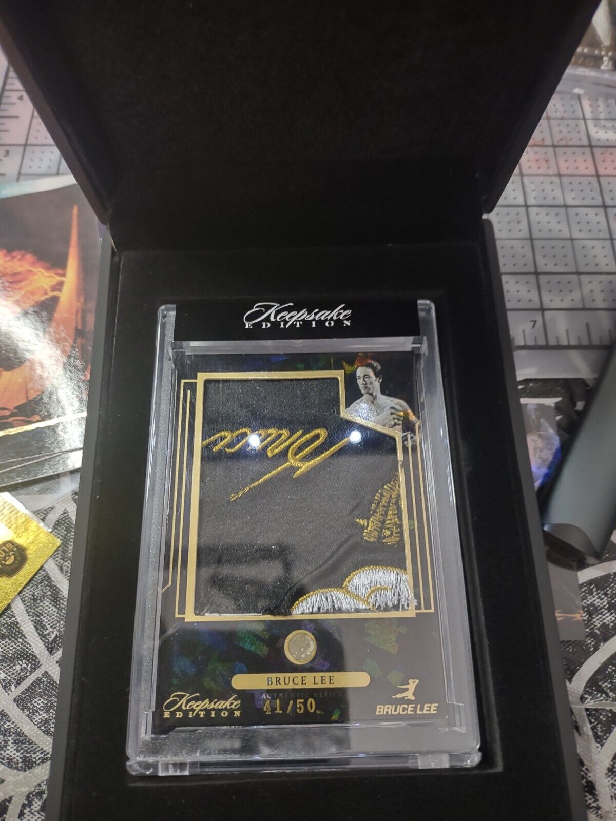 2024 Bruce Lee 50th Anniversary Keepsake Edition Authentic Relic Card #41/50