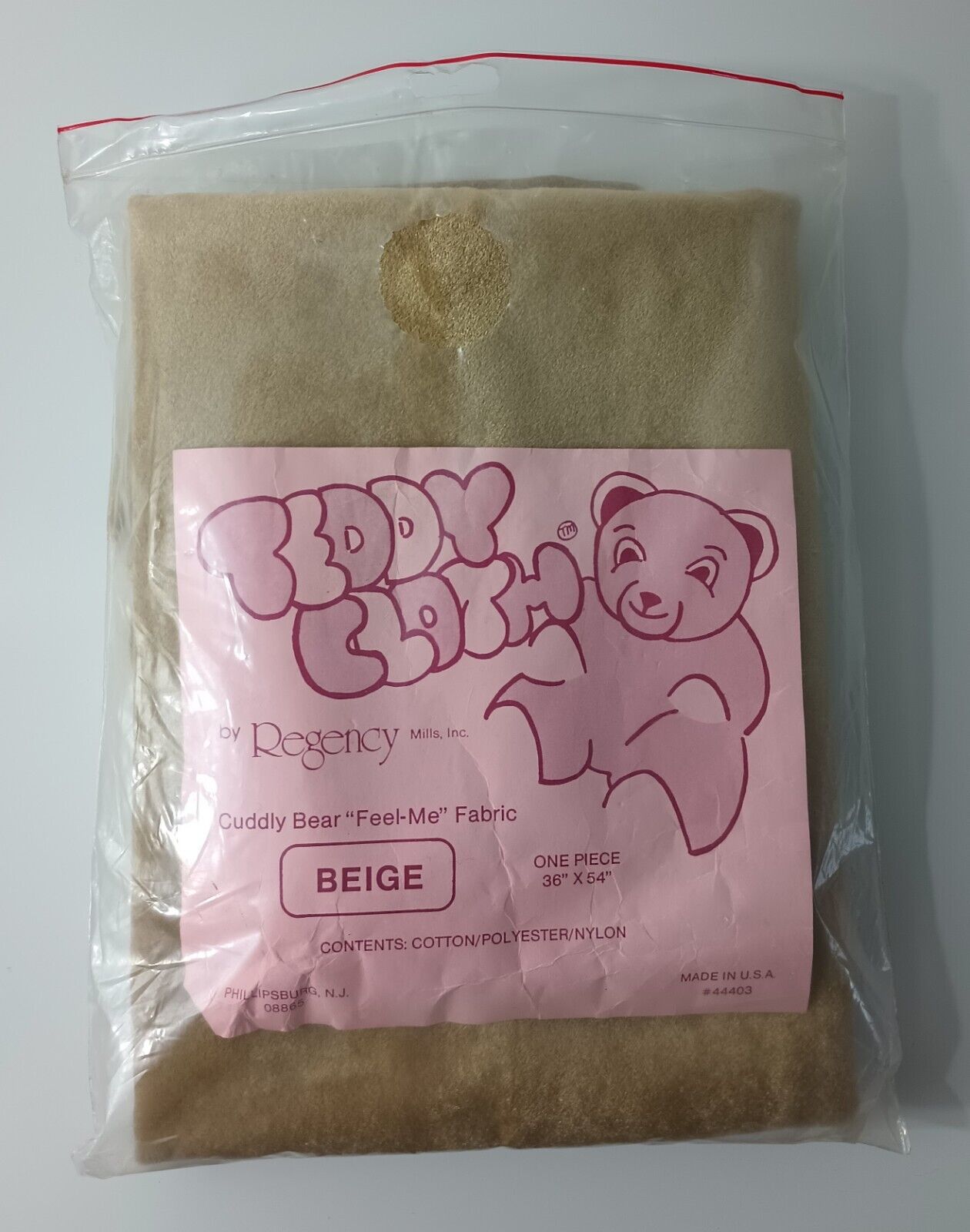 Vintage Teddy Cloth Beige 36\