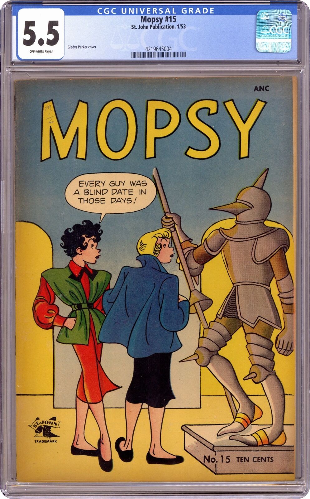 Mopsy #15 CGC 5.5 1953 4219645004