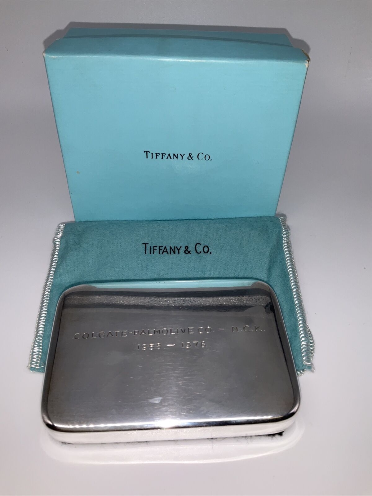 Vintage Tiffany & Co. Sterling Silver COLGATE PALMOLIVE Paperweight 4
