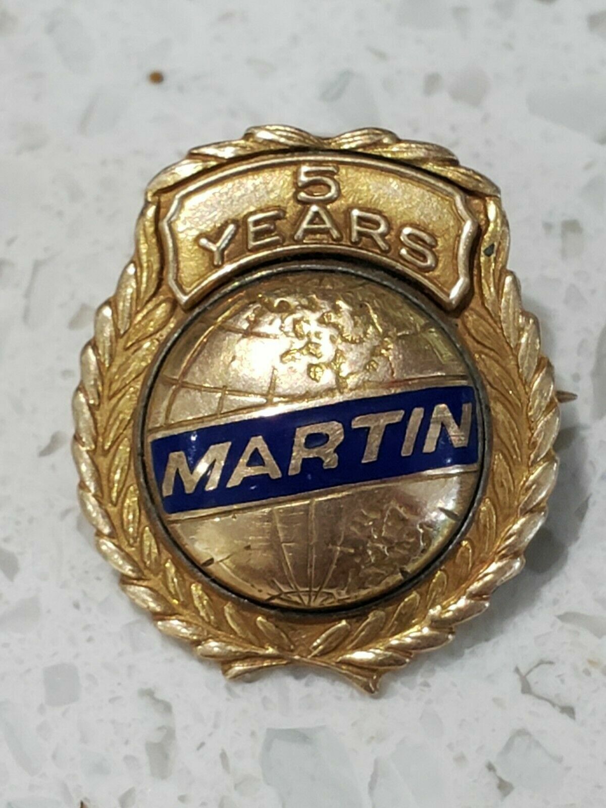 Vintage 10K Gold Martin Marietta 5 Years Service Pin