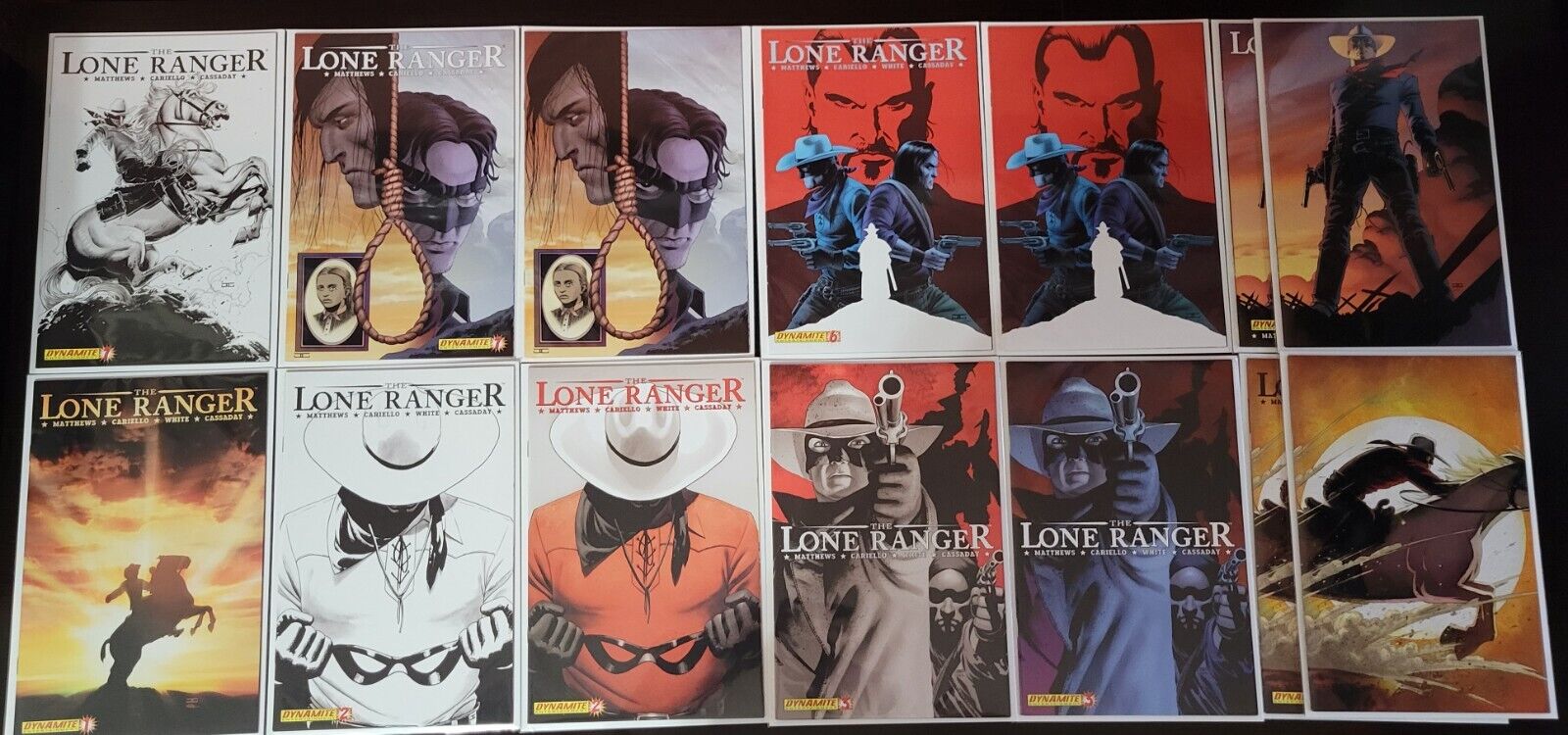 The Lone Ranger LOW GRADE #1 2nd print - #7+ Virgin, Retailer Variants Dynamite