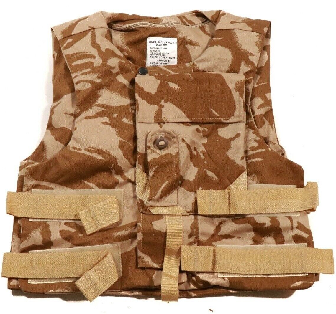 Authentic British Desert DPM Plate Carrier Vest Cover 170/100
