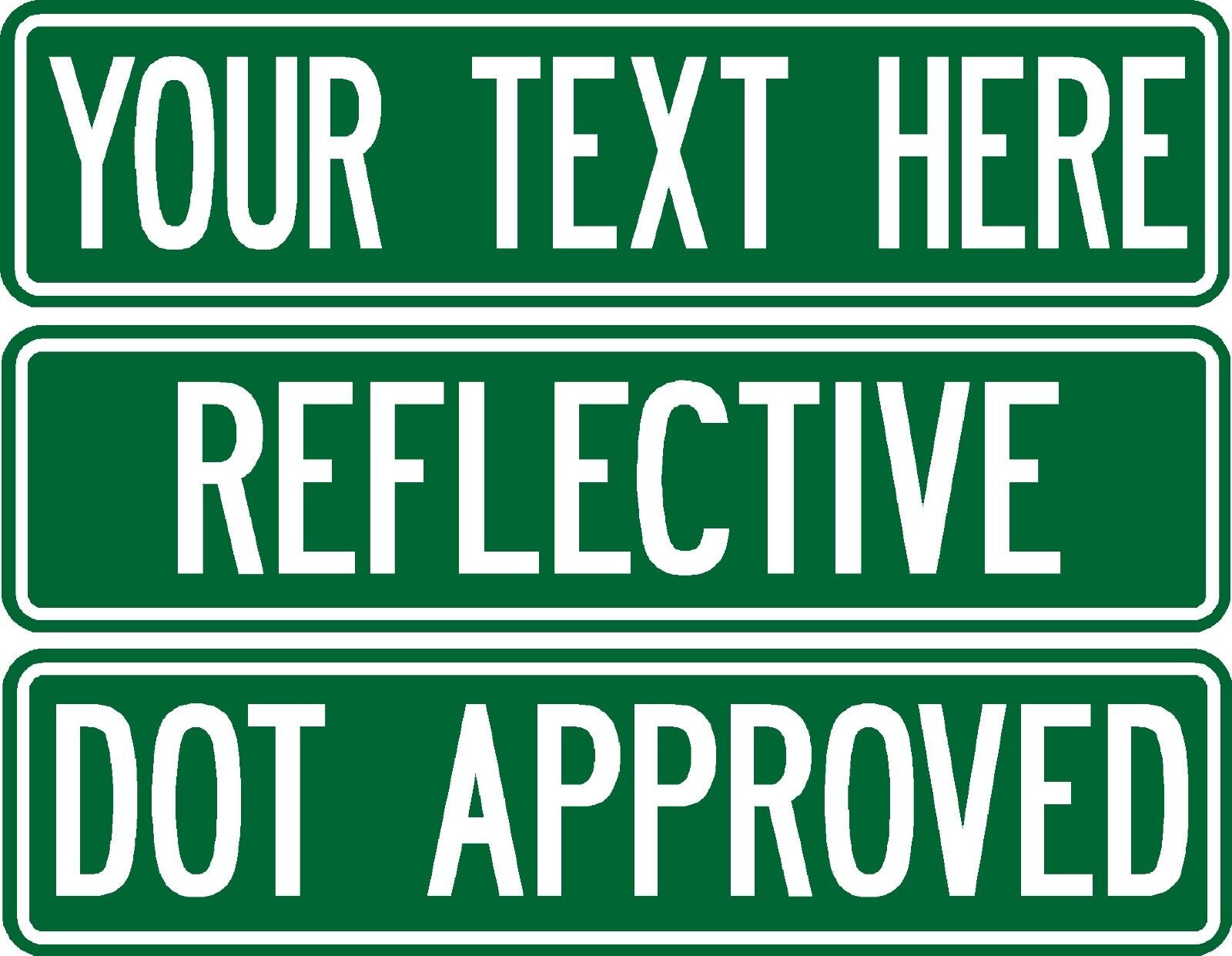 Real custom street sign .080 thick 2-sided REFLECTIVE road sign DOT APPROVED
